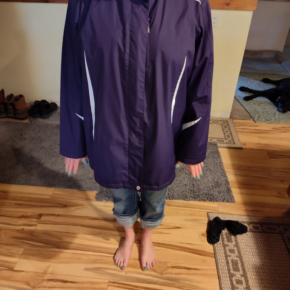 ZeroXposur Purple Raincoat Waterproof Hooded Design